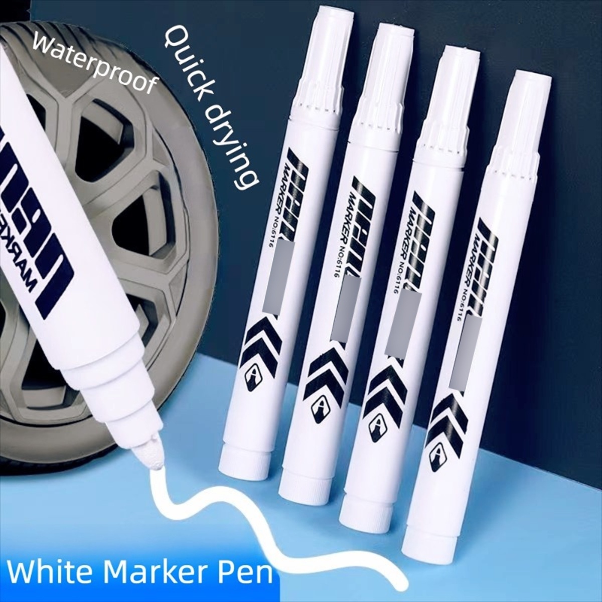 Tee Height Marker - 17 szt. Akrylowy Marker Biały Pisak
